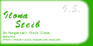 ilona steib business card